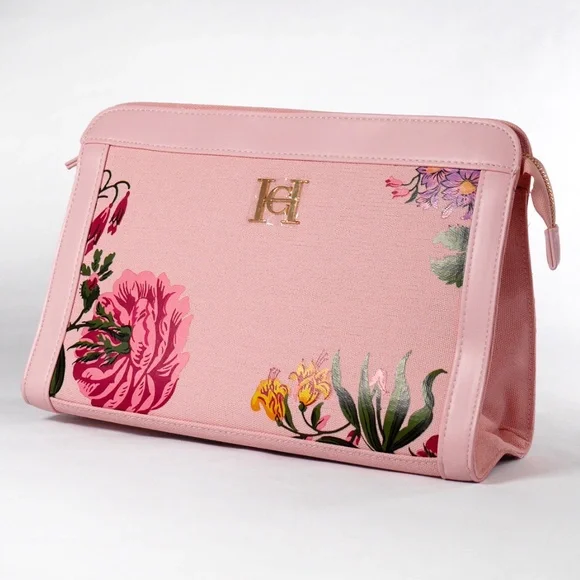 Carolina Herrera Clutch Pink Floral NEW - Picture 3 of 7